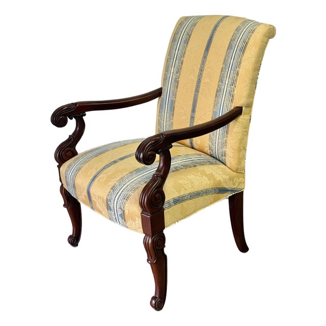 Hickory Chair “Charles X” Neoclassical Armchair For Sale