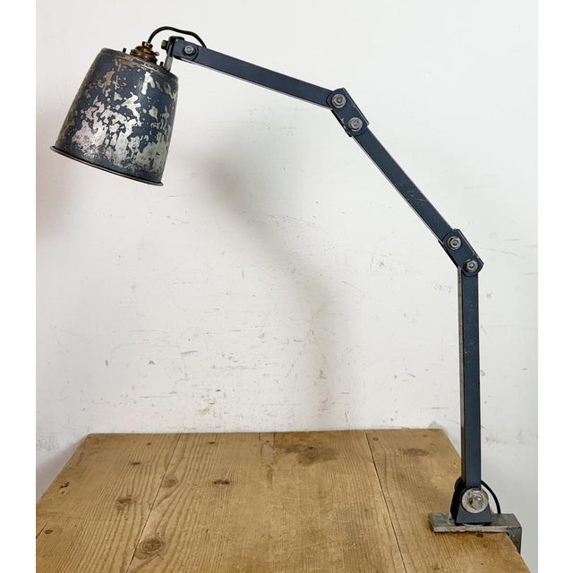 Vintage Industrial Adjustable Table Lamp from Memlite, 1960s For Sale - Image 9 of 18