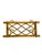 Vintage French double coat hat rack. Metal hooks with bamboo lattice form back. Sourced in France.