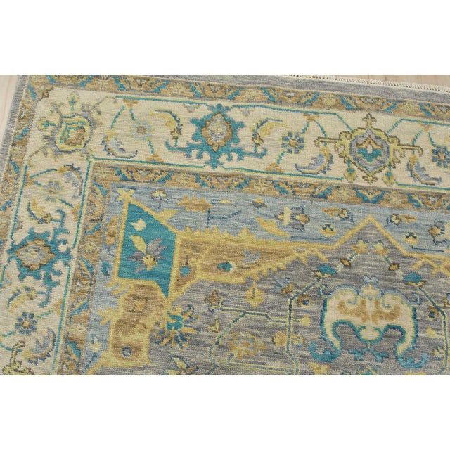 Serapi Rug 8′ X 10′ Gray Wool Hand-Knotted Oriental Carpet For Sale In Philadelphia - Image 6 of 12