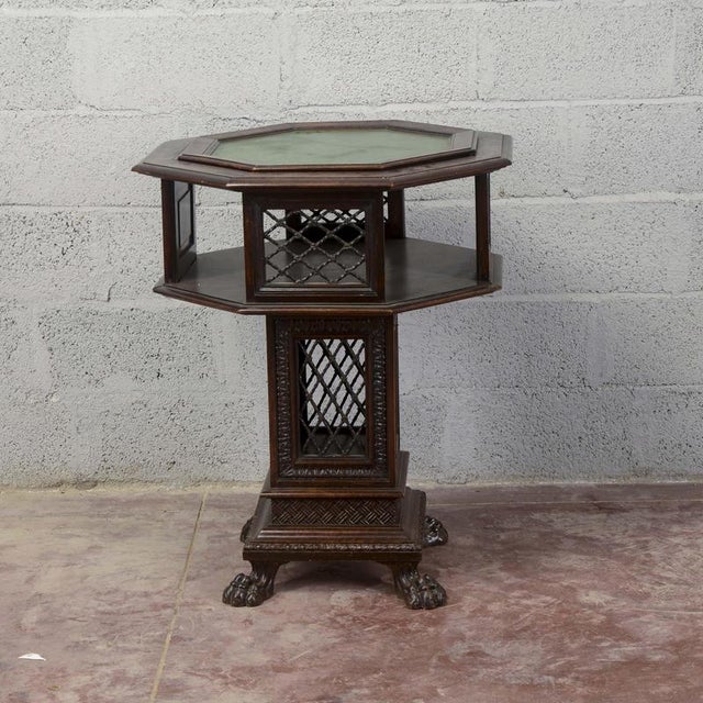 AntiqueMaggini Swivel Coffee Table with Removable Glass Top, 1800s For Sale - Image 15 of 18