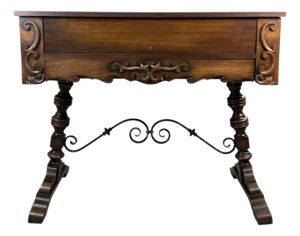 Antique Wilhelm Furniture Co. Mahogany Spinet Writing Desk