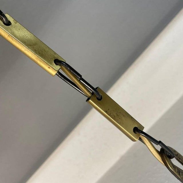 Large Mid-Century Portugeuse Hand-Blown Textured Art Glass Pendant attributed to Marinha Grande, 1960s For Sale - Image 10 of 11