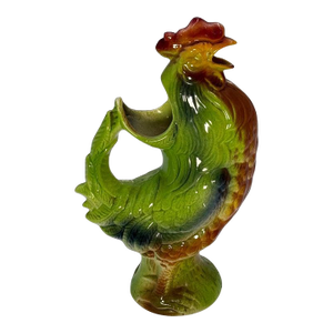 Napoleon III Late 19th Century Majolica Rooster