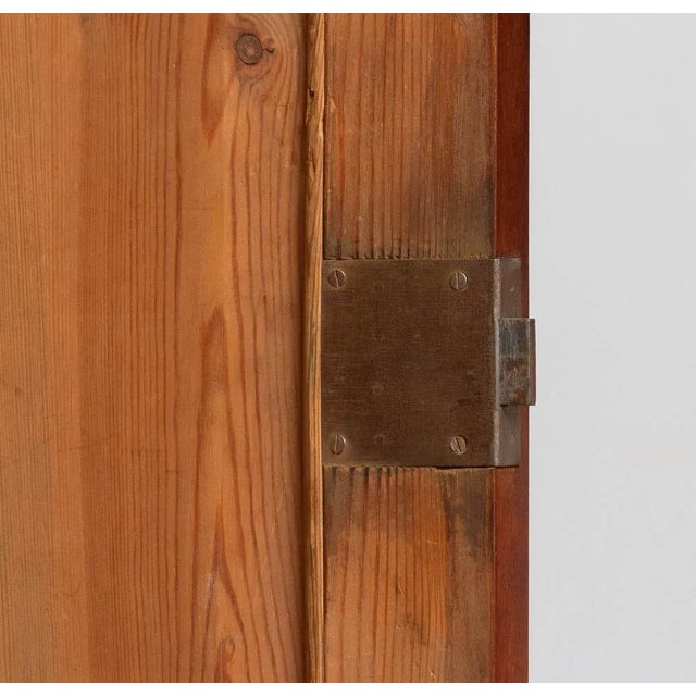 Louis XVI French Mahogany Veneer Cabinet with Brass Inlays, 1790s For Sale - Image 13 of 17