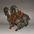 1940s Pair of Vintage Chinese Cloisonné Tang Horses With Saddles - Turquoise Ground For Sale - Image 5 of 9