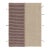 Rug & Kilim’s Accent Kilim, Square Rug in Textural Purple and Cream Stripes For Sale