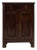 19th Century French Dark Brown Neoclassical Cabinet in Originall Patina For Sale