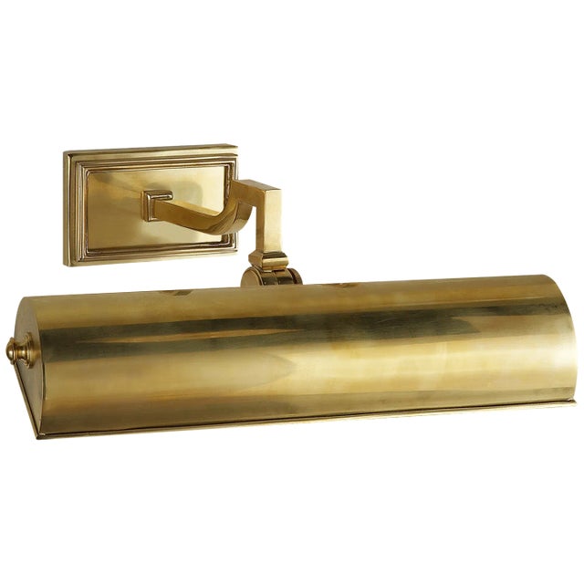 Dean 12" Picture Light in Natural Brass Designer: Alexa Hampton Height: 5" Extension: 10" Backplate: 2.75" x 4.5"...