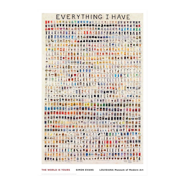 Simon Evans Everything I Have Large Poster, 2009 For Sale