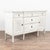 19th century Swedish Gustavian tall sideboard, crafted in pine. The cabinet has a newer layered gray painted finish with...