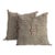 Contemporary Gray Silk Sabra Pillow Covers - a Pair For Sale