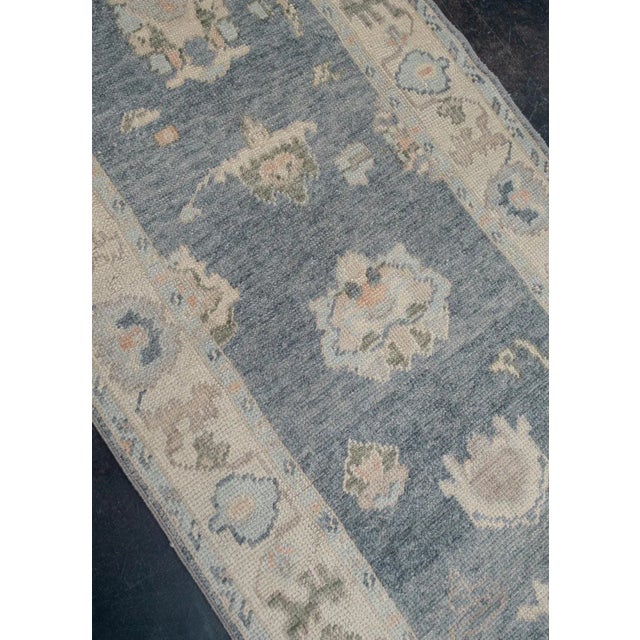 Early 21st Century Turkish Oushak Rug Runner 3' x 17'7" For Sale - Image 5 of 6