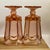 1980s 1980’s “Virginia” Peach Glass Tumblers- A Pair For Sale - Image 5 of 10