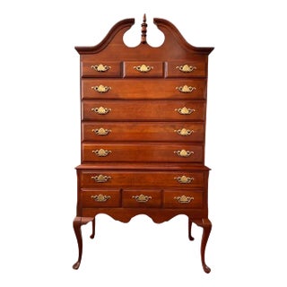 1980s Queen Anne Highboy For Sale