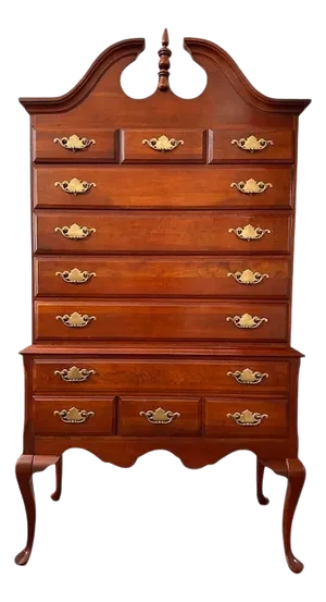1980s Queen Anne Highboy