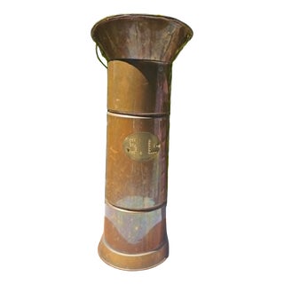 Art Deco Copper Umbrella Stand, 1920s For Sale
