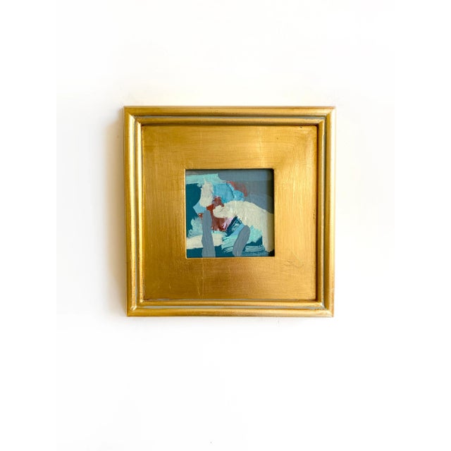 "Rocky Shores" Pair of Mini Paintings by Jessalin Beutler For Sale - Image 4 of 5