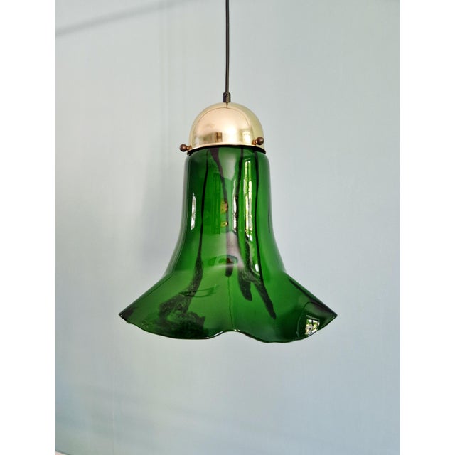 Green Marbled Opaline Glass Pendant Light from Peill & Putzler, 1970s For Sale - Image 18 of 18