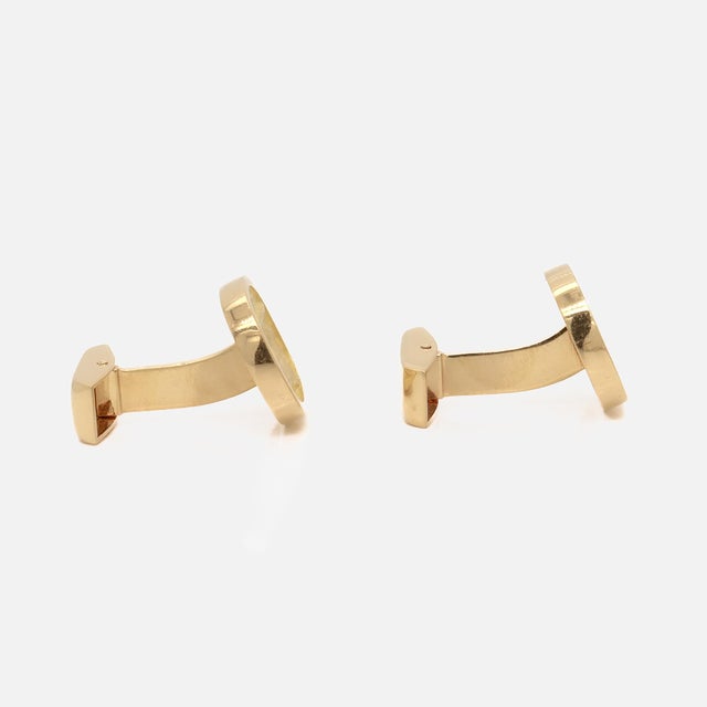 Pair of Georg Jensen Danish Mid-Century 18k Gold Cufflinks For Sale - Image 10 of 13