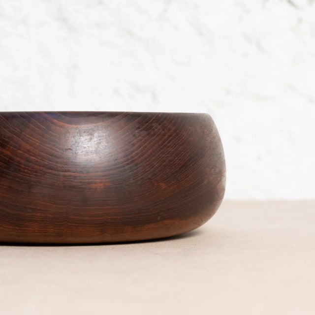 Brown Bowl in Teak Wood, 1960 For Sale - Image 8 of 10