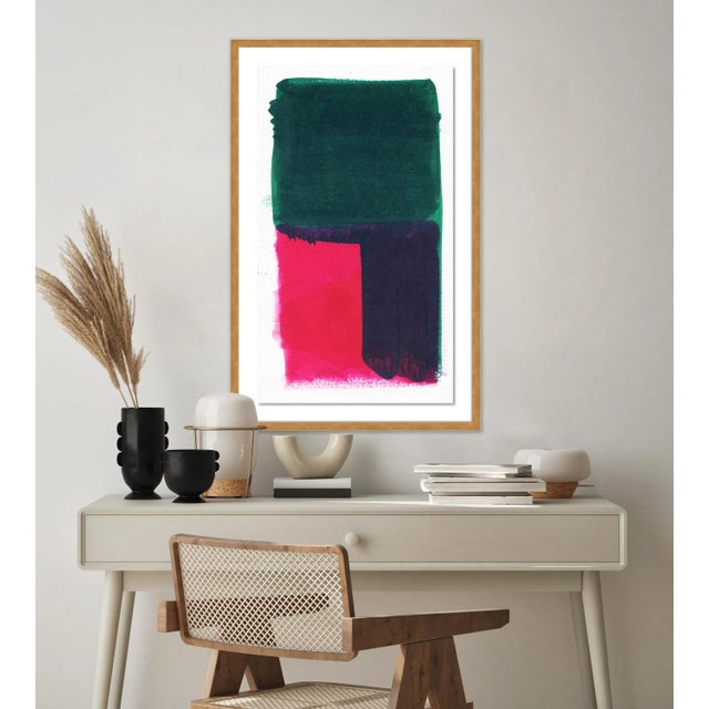 Contemporary The Park by Gold Rush Art, Art Print in Gold Frame, Medium For Sale - Image 3 of 4