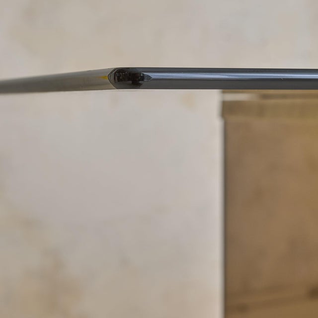 Brown Italian Bronze Mirrored Dining Table Attributed to Gavina, 1975 For Sale - Image 8 of 12