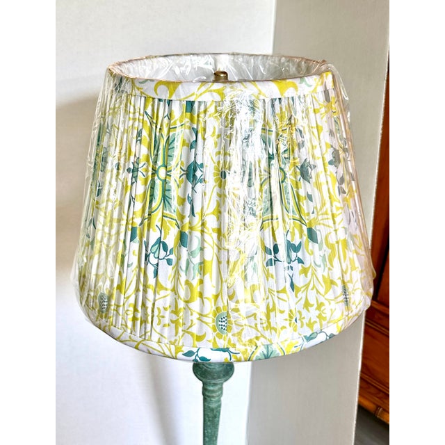 1990s Frederick Cooper Lamp Pair With New Shades For Sale - Image 5 of 7