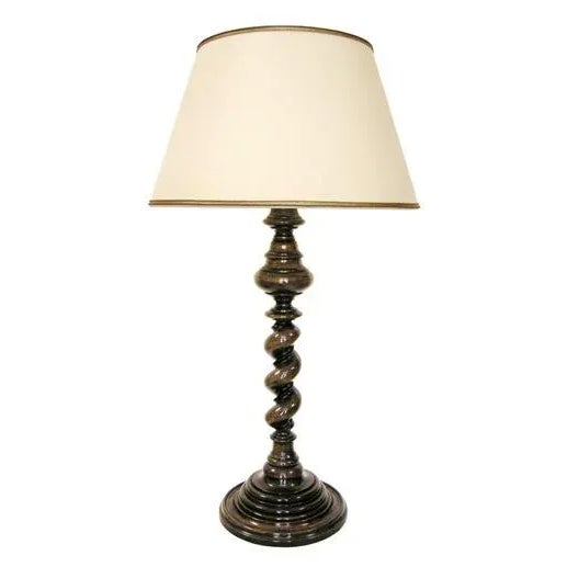 18th C Style Italian Walnut Malaga Table Lamp by Randy Esada Designs . 1 of 2 available.