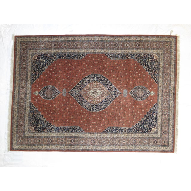Textile Indo Tabriz Hajijalily Rug For Sale - Image 7 of 7