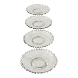 Mid 20th Century Candlewick Small Plates- Set of Four