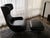 Cantoni Leather Recliner Lounge Chair and Ottoman Set in Genuine Top-Grain Leather With Stainless Steel Swivel Base For Sale - Image 9 of 12