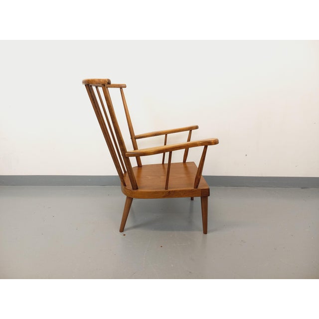 1960s Vintage Baumann Wooden Armchair, 1960s For Sale - Image 5 of 14