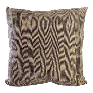 Vintage Lg Kuba Kasai Velvet Raffia Textile Pillow 22.5" by 23"