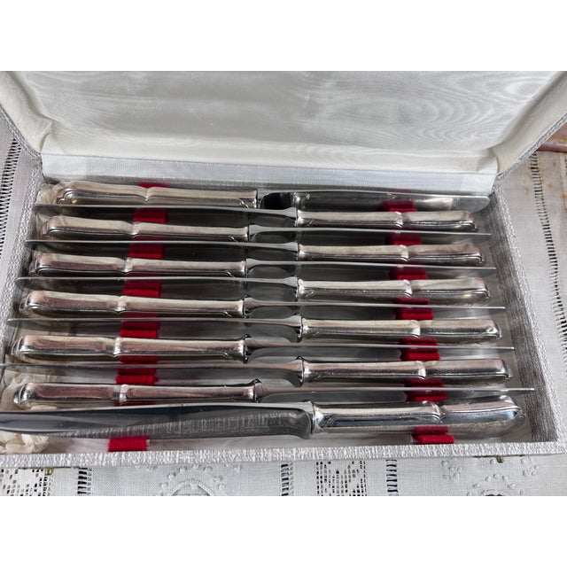 Gray French Silver-Plated Flatware Set by François Frionnet, 1920s, Set of 60 For Sale - Image 8 of 16