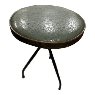 Pair of Vintage Metal Stools For Sale