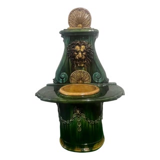 Glazed Terracotta Fountain from Vietri Di Salerno, Italy, 1990s For Sale
