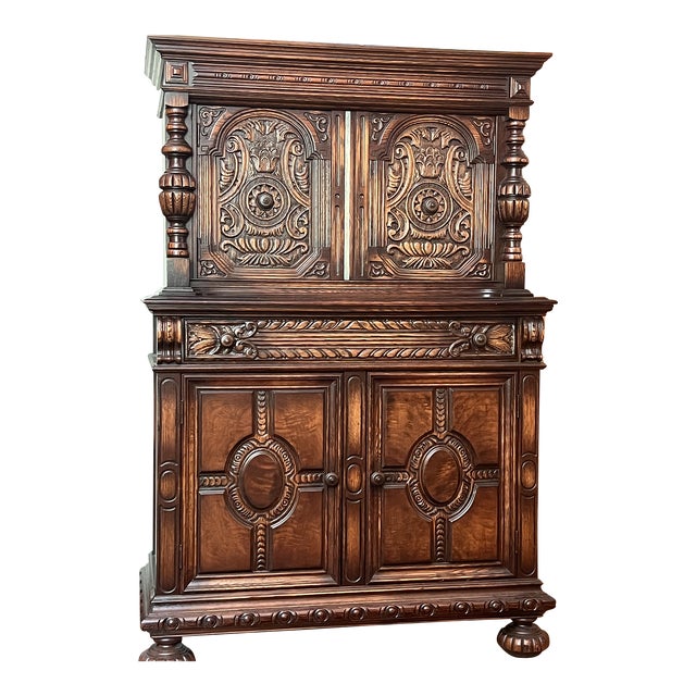 1930s Bernhardt Jacobean Style Cupboard Chairish