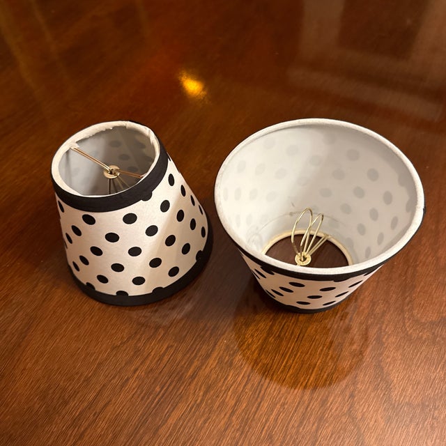 Dot Candelabra Shades - A Pair For Sale - Image 4 of 5