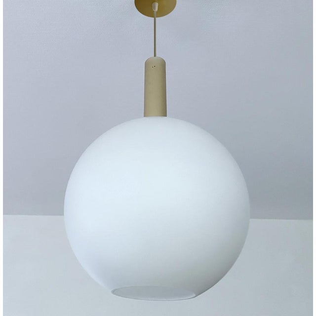 Large Vintage Glass Pendant Light from Doria, 1950s For Sale - Image 12 of 13
