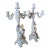 Pair of Vintage Von Schierholz Porcelain Candelabra Cherub Putti Candelabra, Germany For Sale