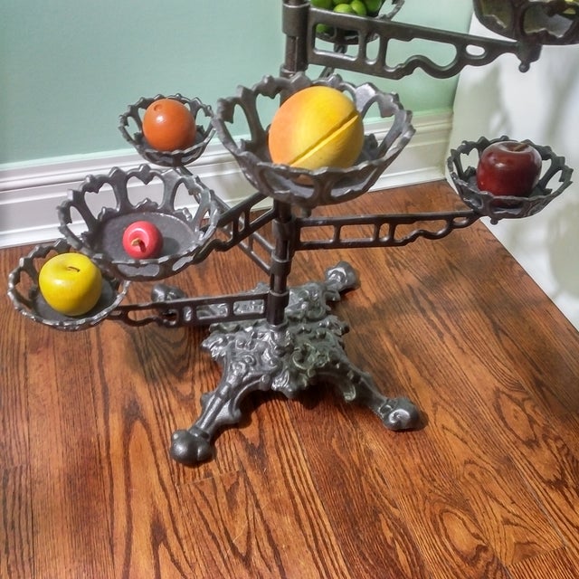 Victorian Era Swing Arm Cast Iron Plant Stand Chairish