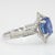2020s 2.8ct Ceylon Sapphire Ring W Earth Mined Diamonds in Solid 14k Gold Oval 9x7mm, Size 6.75 For Sale - Image 5 of 8