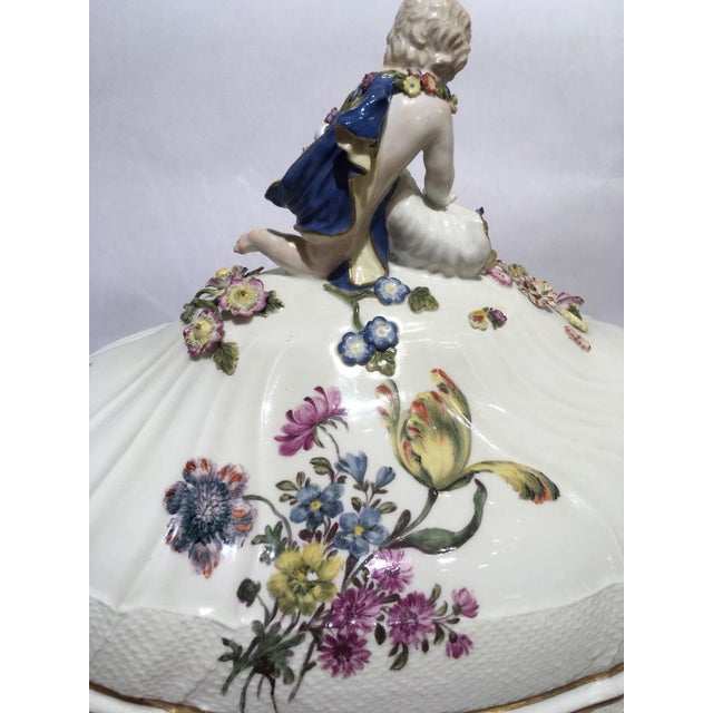 Meissen Porcelain Soup Bowl with Flower Decor, 1755 For Sale - Image 14 of 18