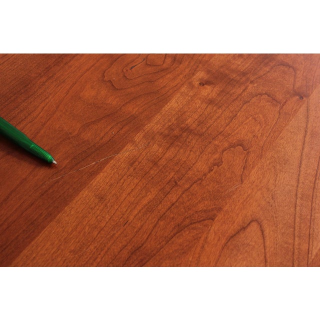 Stickley Round Cherry Dining Table Mission Style For Sale - Image 10 of 15