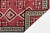 Native American Contemporary Southwest Navajo Style Crimson Wool Rug With Geometric Diamond For Sale - Image 3 of 11