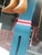 1987 JW Eaton Postmodern Pink and Blue Wooden Sculpture "Lamppost Flyer" For Sale In Detroit - Image 6 of 7