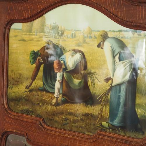 Vintage Wall Mirror with Decorative Peasant Motif, 1920s For Sale - Image 6 of 18