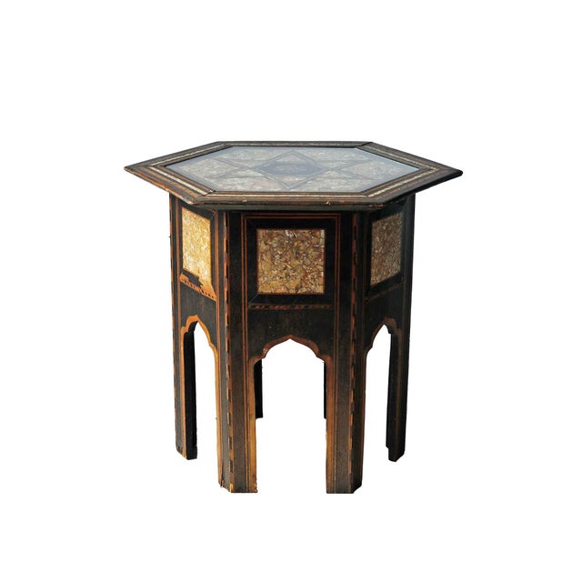 Vintage Moroccan Side Table For Sale In Providence - Image 6 of 8
