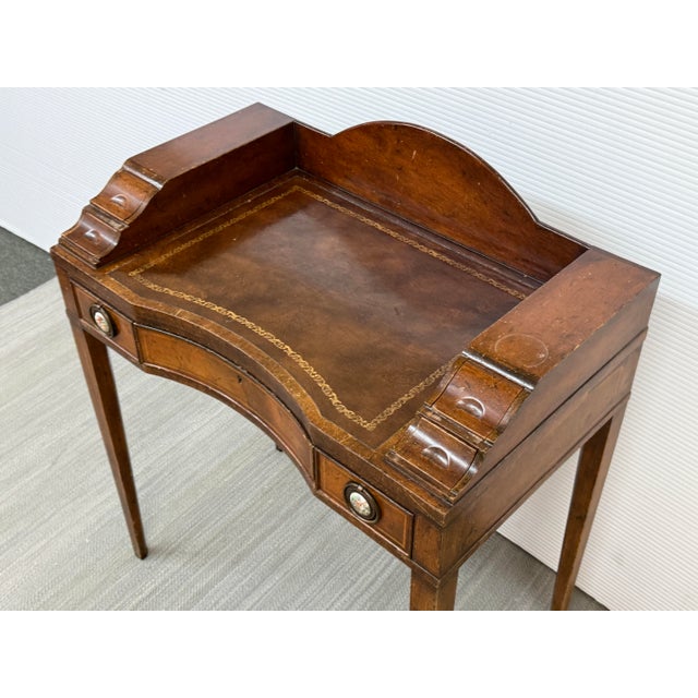 Early 20th Century Flame Mahogany Ladies Writing Desk, Early 20th Century For Sale - Image 5 of 12